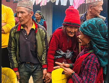 घरैमा सामाजिक सुरक्षा भत्ता पाएपछि ज्येष्ठ नागरिक दङ्ग